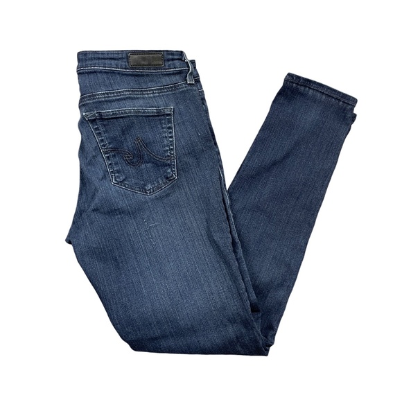 AG Adriano Goldschmied Jeans Leggings 28R Super Skinny‎ Zipper Denim Pockets - Picture 1 of 8